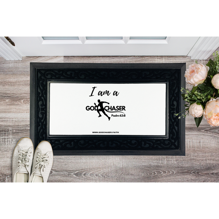 I am A GOD Chaser Sublimation Heavy Duty Door Mat
