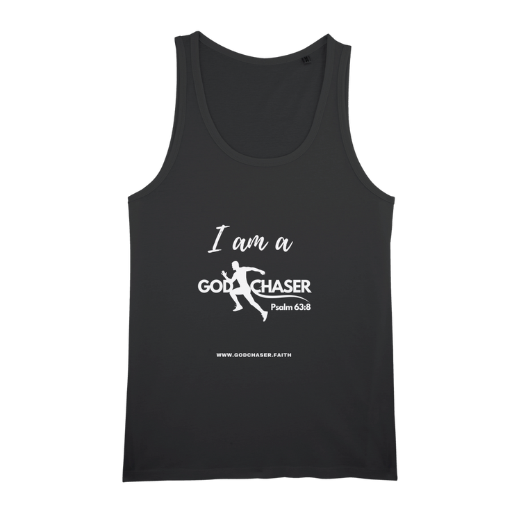 I am A GOD Chaser Organic Jersey Unisex Tank Top