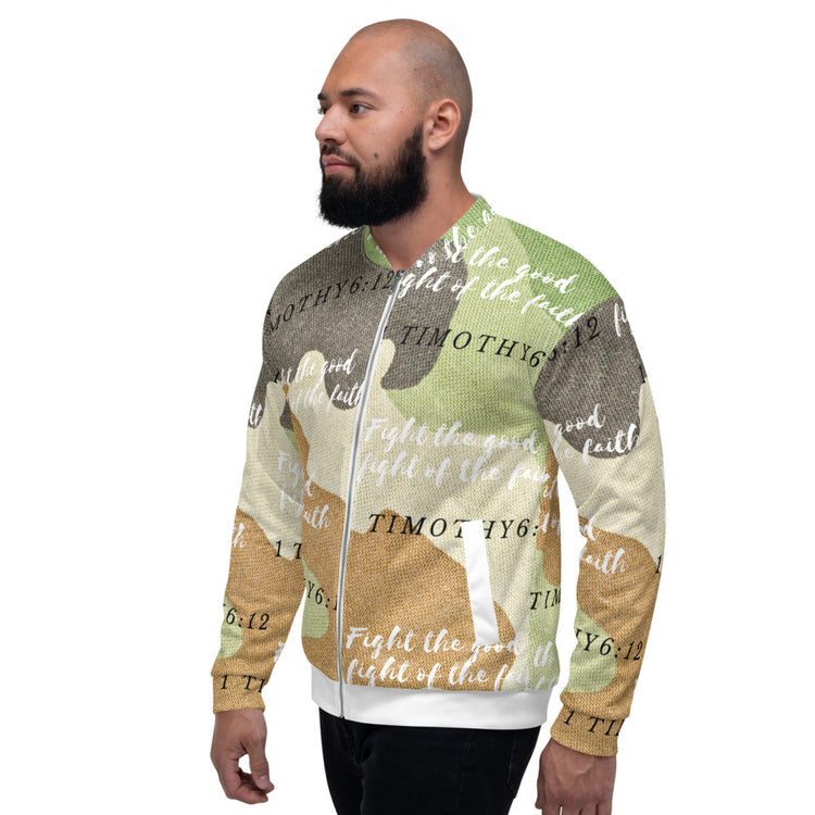 Fight The Good Fight Of Faith Unisex Bomber Jacket