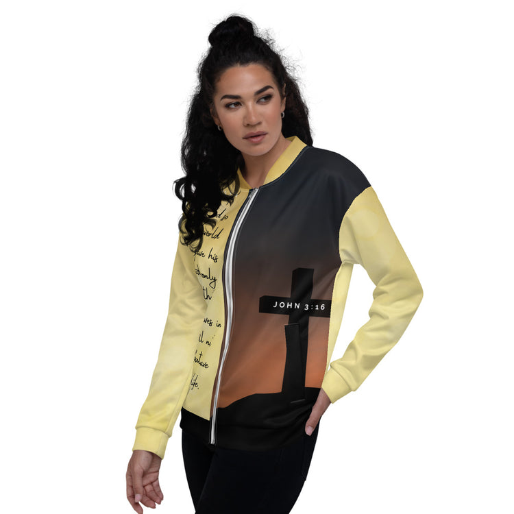 John 3:16 Unisex Bomber Jacket