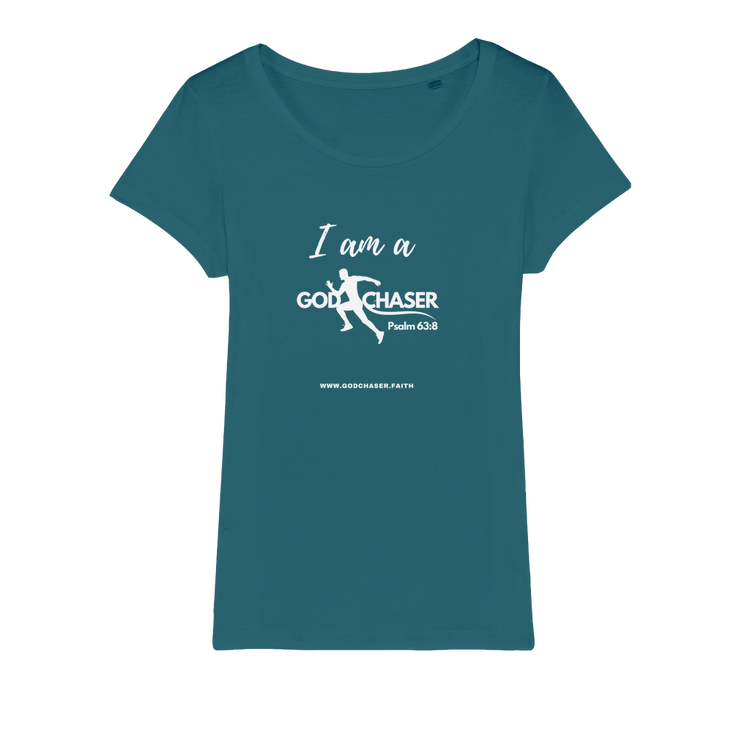 I am A GOD Chaser Organic Jersey Womens T-Shirt