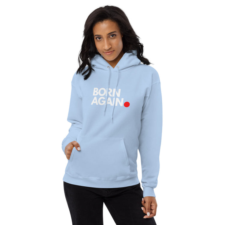 Born Again Red Dot. Unisex fleece hoodie
