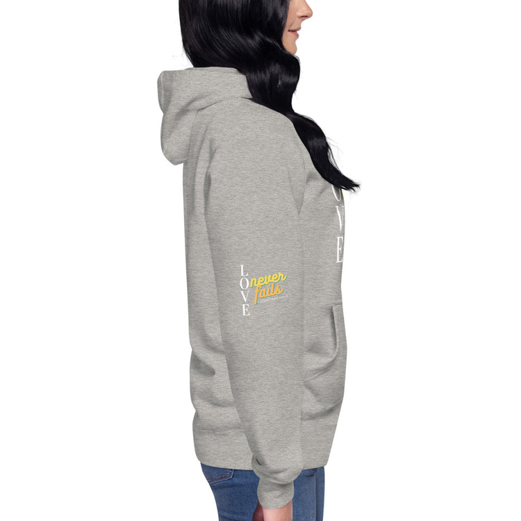 Love Never Fails Unisex Hoodie