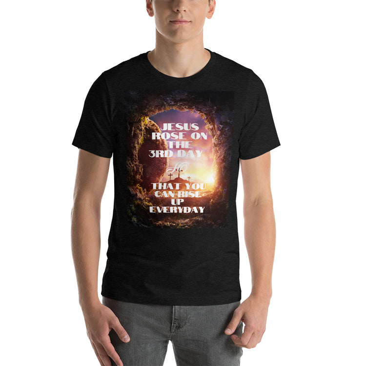 Jesus Rose on The 3rd Day Short-Sleeve Unisex T-Shirt