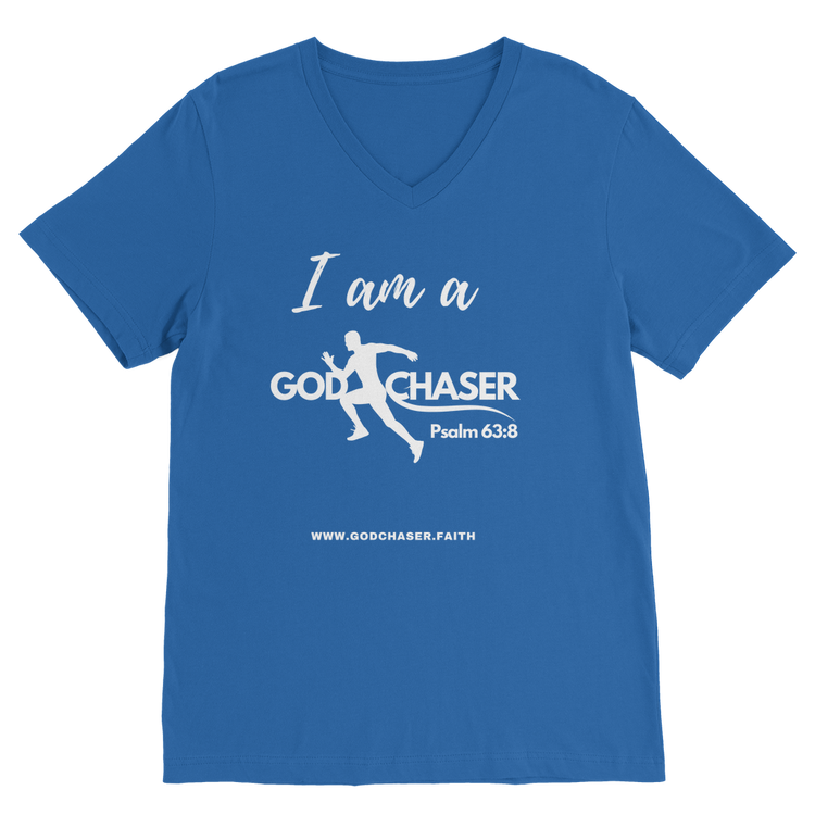 I am A GOD Chaser Premium V-Neck T-Shirt