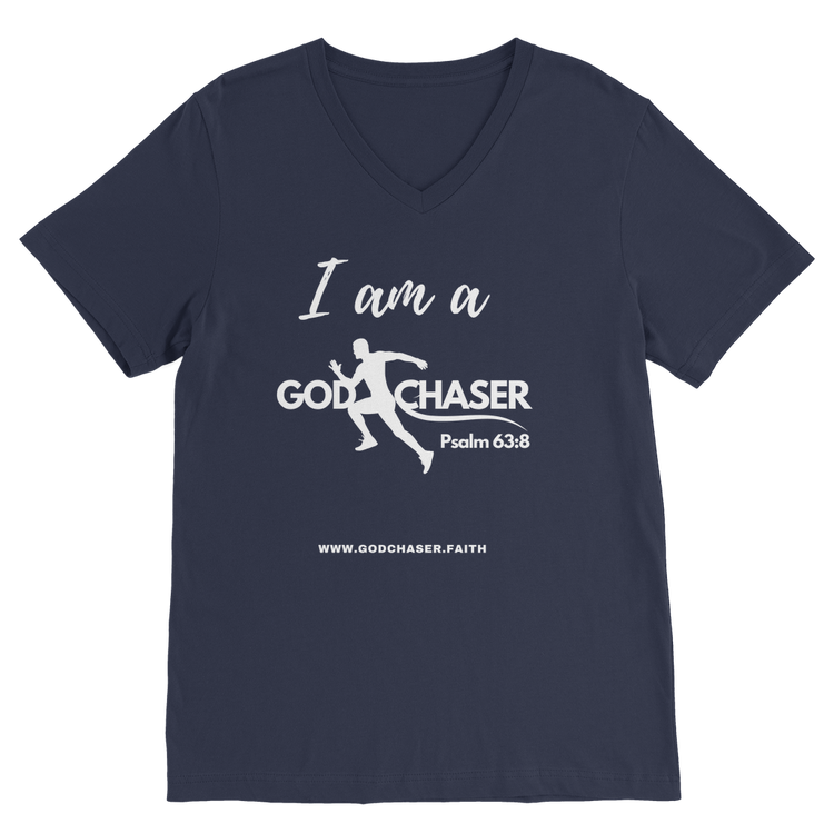 I am A GOD Chaser Premium V-Neck T-Shirt