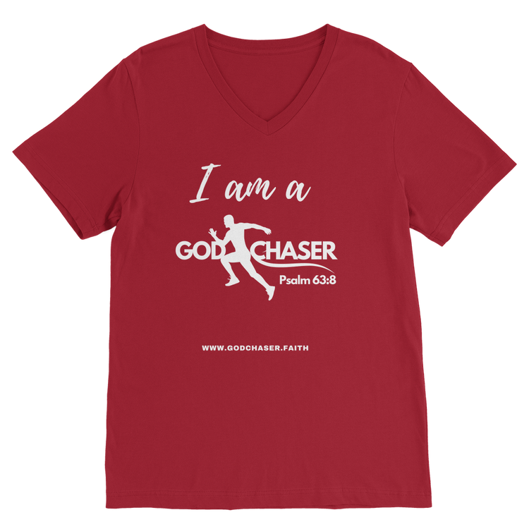 I am A GOD Chaser Premium V-Neck T-Shirt