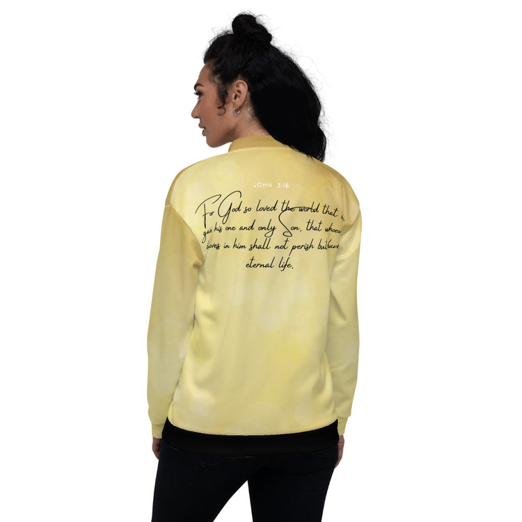 John 3:16 Unisex Bomber Jacket