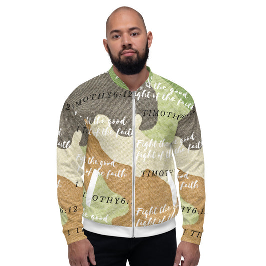 Fight The Good Fight Of Faith Unisex Bomber Jacket