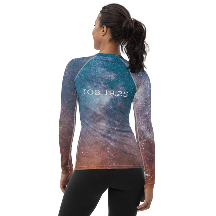 My Redeemer lives Women's Rash Guard