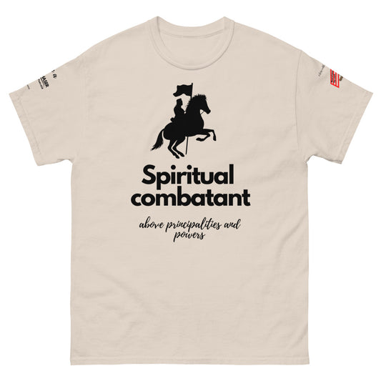 Spiritual Combatant Men's heavyweight tee