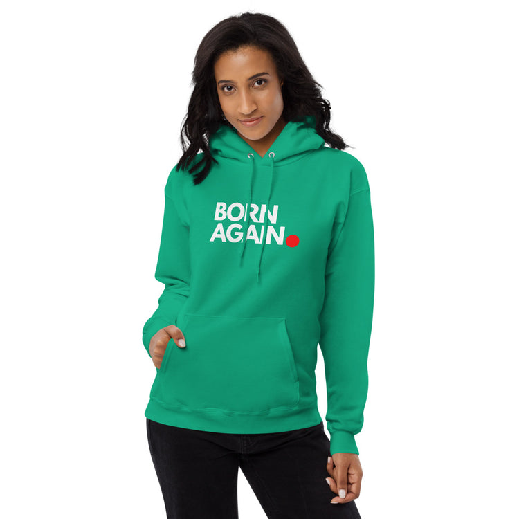 Born Again Red Dot.  Unisex fleece hoodie