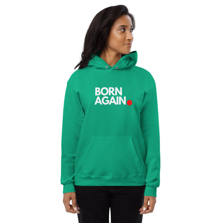 Born Again Red Dot.  Unisex fleece hoodie