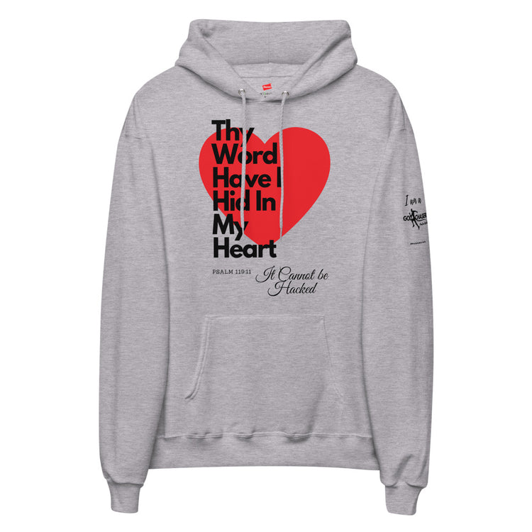 Thy Word Have I hid In My heart Unisex fleece hoodie