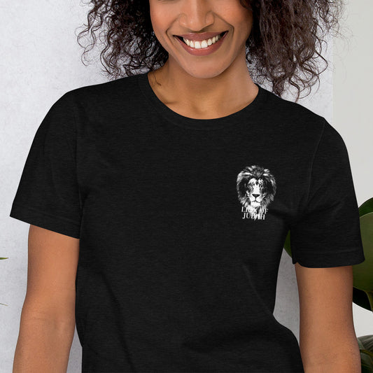 Lion of Judah embroidered Short-Sleeve Unisex T-Shirt