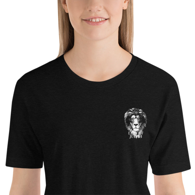 Lion of Judah embroidered Short-Sleeve Unisex T-Shirt