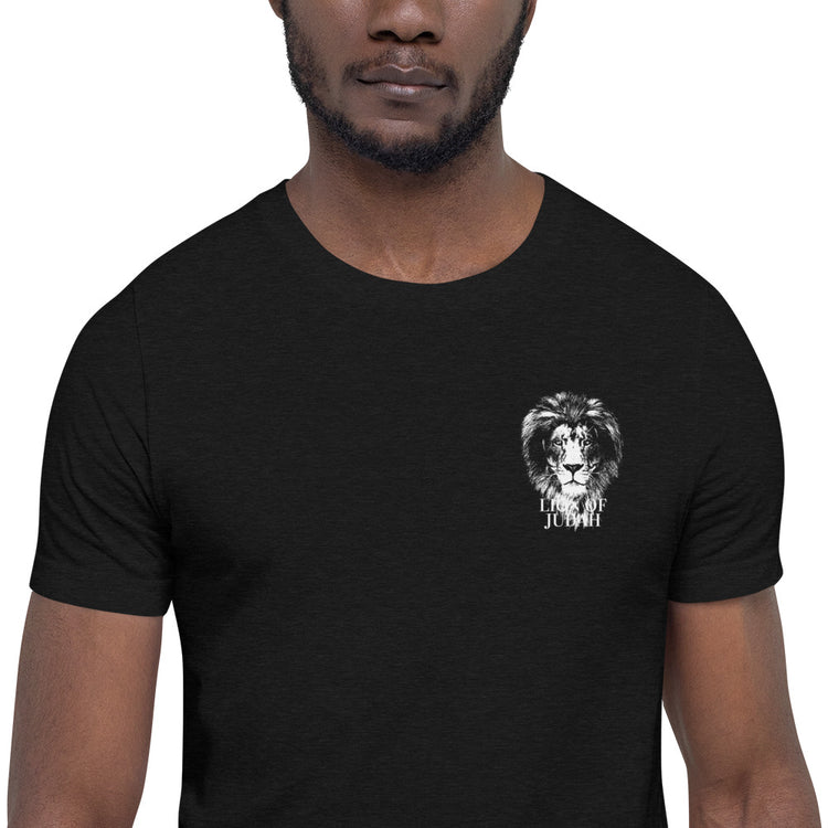 Lion of Judah embroidered Short-Sleeve Unisex T-Shirt